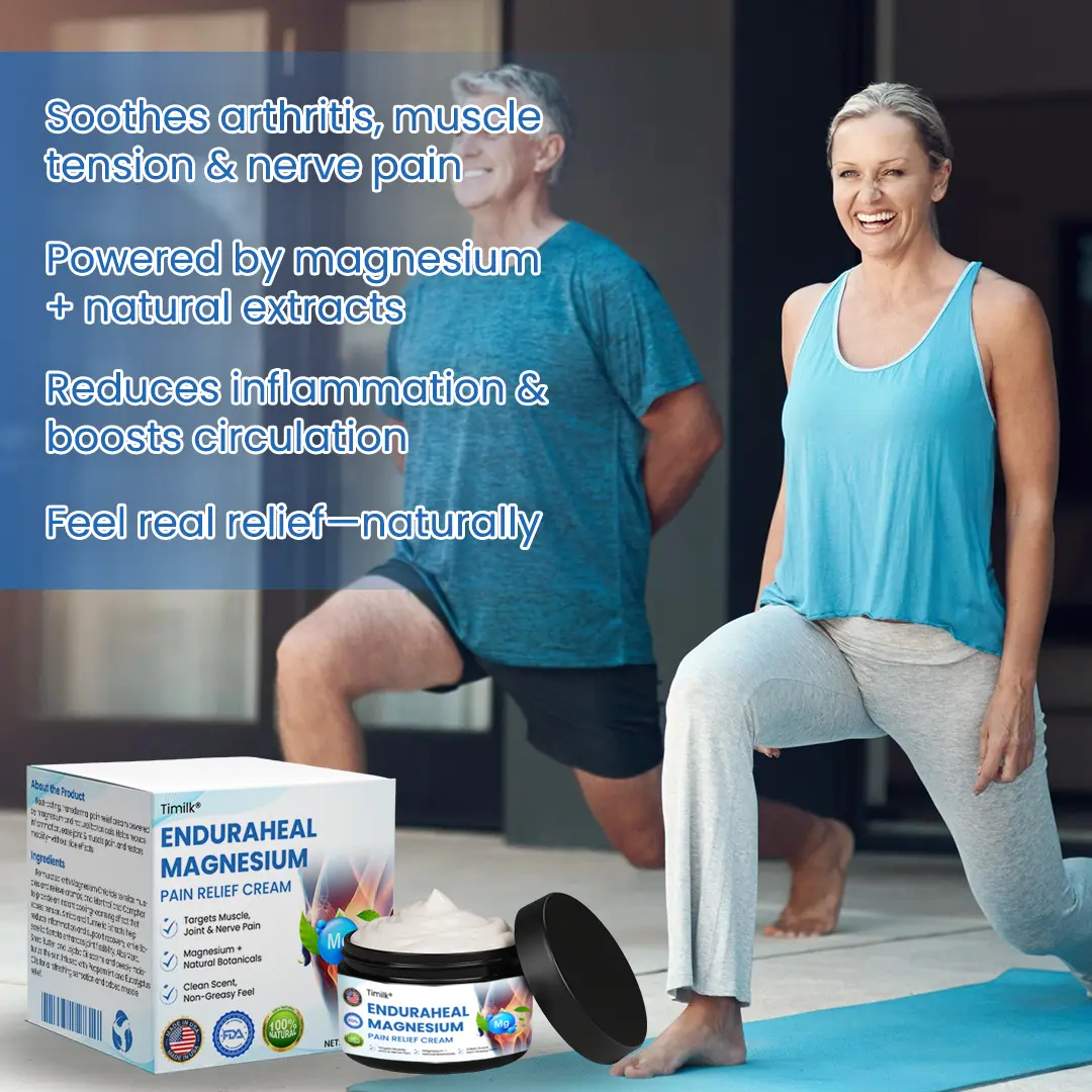 Timilk® EnduraHeal Magnesium Pain Relief Cream (Treats Arthritis, Neuropathy, Rheumatism, Sports Injuries & More)