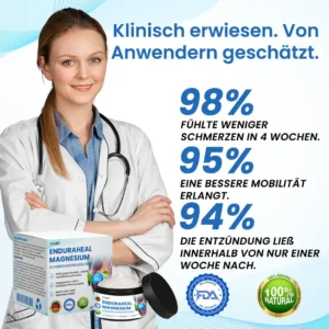 Timilk® EnduraHeal Magnesium Schmerz­Linderungs­creme (Behandelt Arthritis, Neuropathie, Rheuma, Sportverletzungen und mehr)