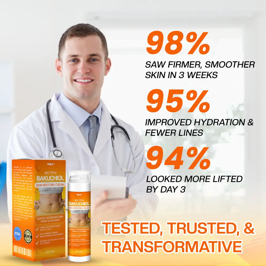 Timilk® Nectéva Bakuchiol Skin Restore Cream - (Anti-aging, Hydrating, Skin Firming & Lifting)