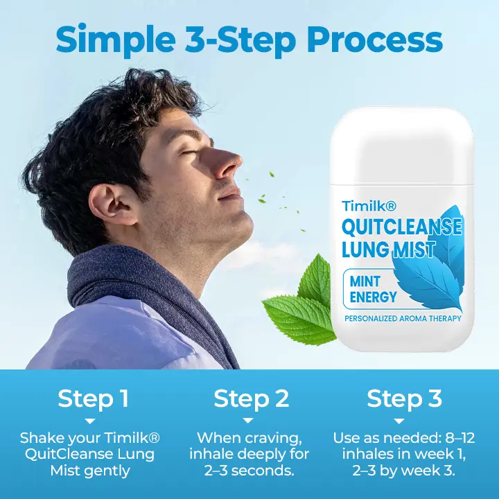 Timilk® QuitCleanse Lung Mist — Break Free From Cigarettes in 21 Days