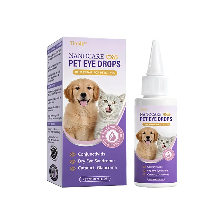 Timilk® NanoCare Pet Eye Drops 👩⚕️ FDA Approved | Relieves Conjunctivitis, Dry Eyes, Cataracts & Keratitis 🐶🐱