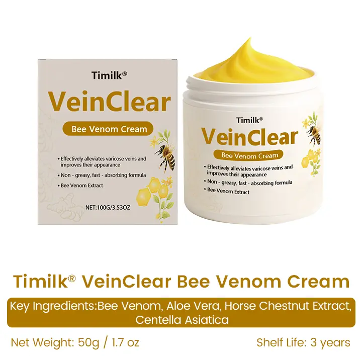 Timilk® VeinClear Bee Venom Cream |✨ Visible Relief in Just 7 Days! 🦵🌿